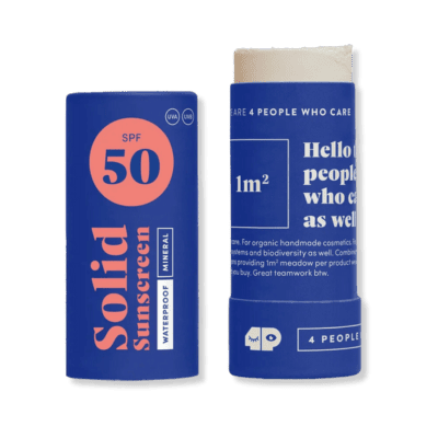 Crème solaire solide Naseweiss SPF50 de 4 PEOPLE WHO CARE