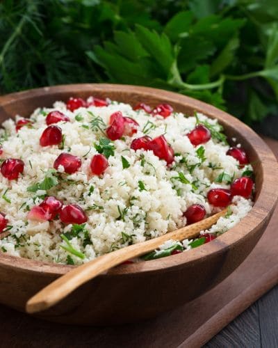 Taboulé de chou-fleur aux herbes fraîches