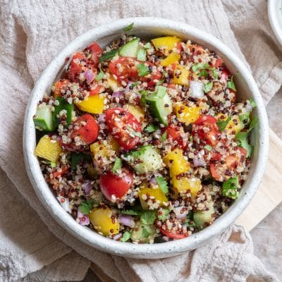 Salade de Quinoa, Avocat et Légumes Grillés